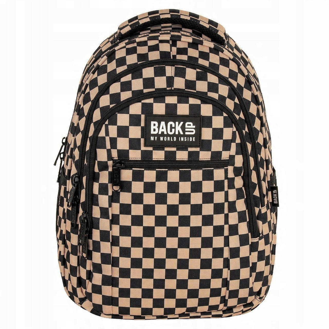 BACKUP BACKPACK FROM 3RD CLASS 3 CHESSBOARD Beige Manufacturer code 5906601701689