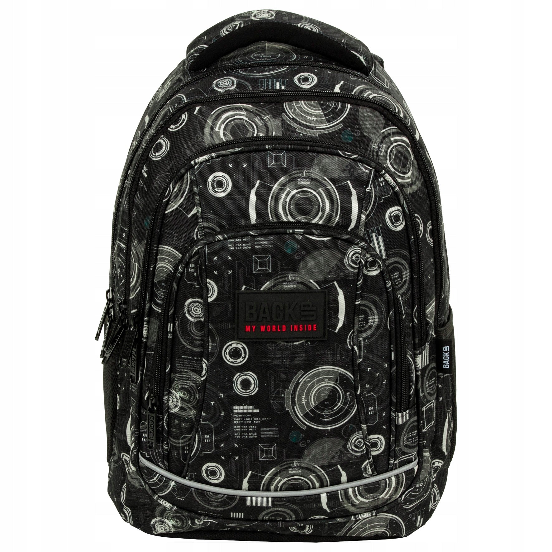 BACKUP SCHOOL BACKPACK YOUTH BLACK RADAR for boy A39 EAN (GTIN) 5901130093915