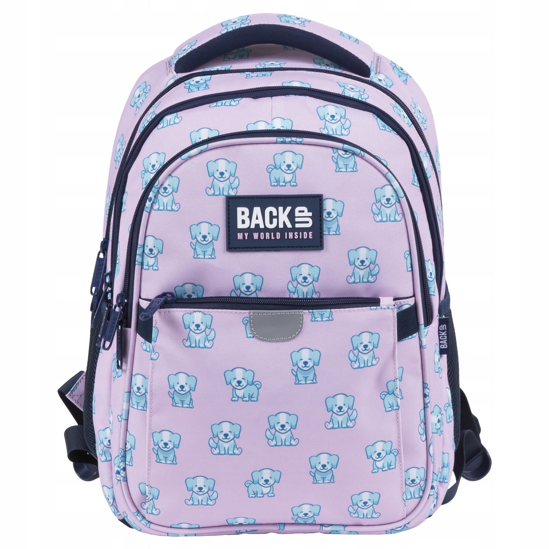 BACKUP SCHOOL BACKPACK for girls PASTEL DOG Brand Back Up