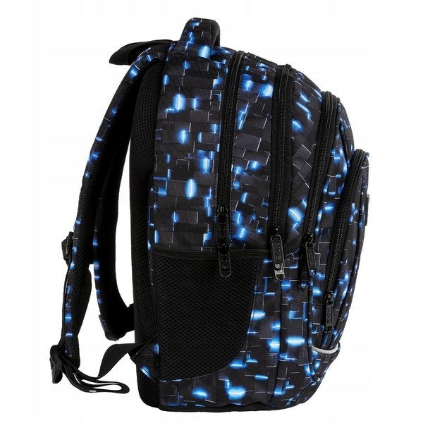 BACKUP YOUTH SCHOOL BACKPACK FOR BOY BYTEWAVE 3D BLACK Manufacturer code PLB8A58