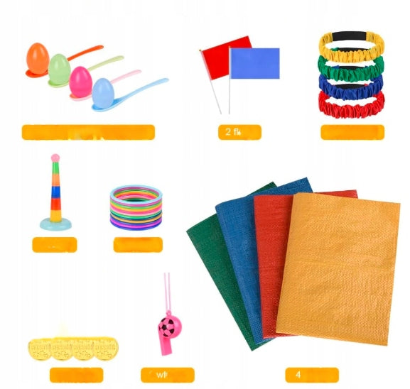 BACKYARD GAMES 5-IN-1 SET – SPORTS COMPETITIONS FOR CHILDREN WITH MEDALS Manufacturer code GRY OGRO1