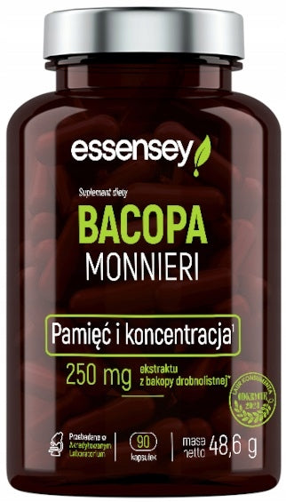 BACOPA MONNIERI Memory Concentration Brain Strong BRAHMI EXTRACT BAKOPA 90DAYS Packaging status original