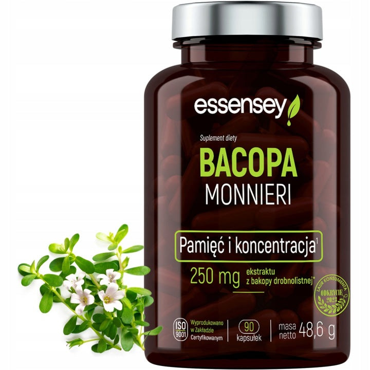 BACOPA MONNIERI Memory Concentration Brain Strong BRAHMI EXTRACT BAKOPA 90DAYS