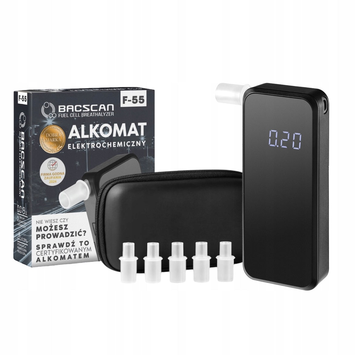 BACSCAN F-55 breathalyzer + calibrations