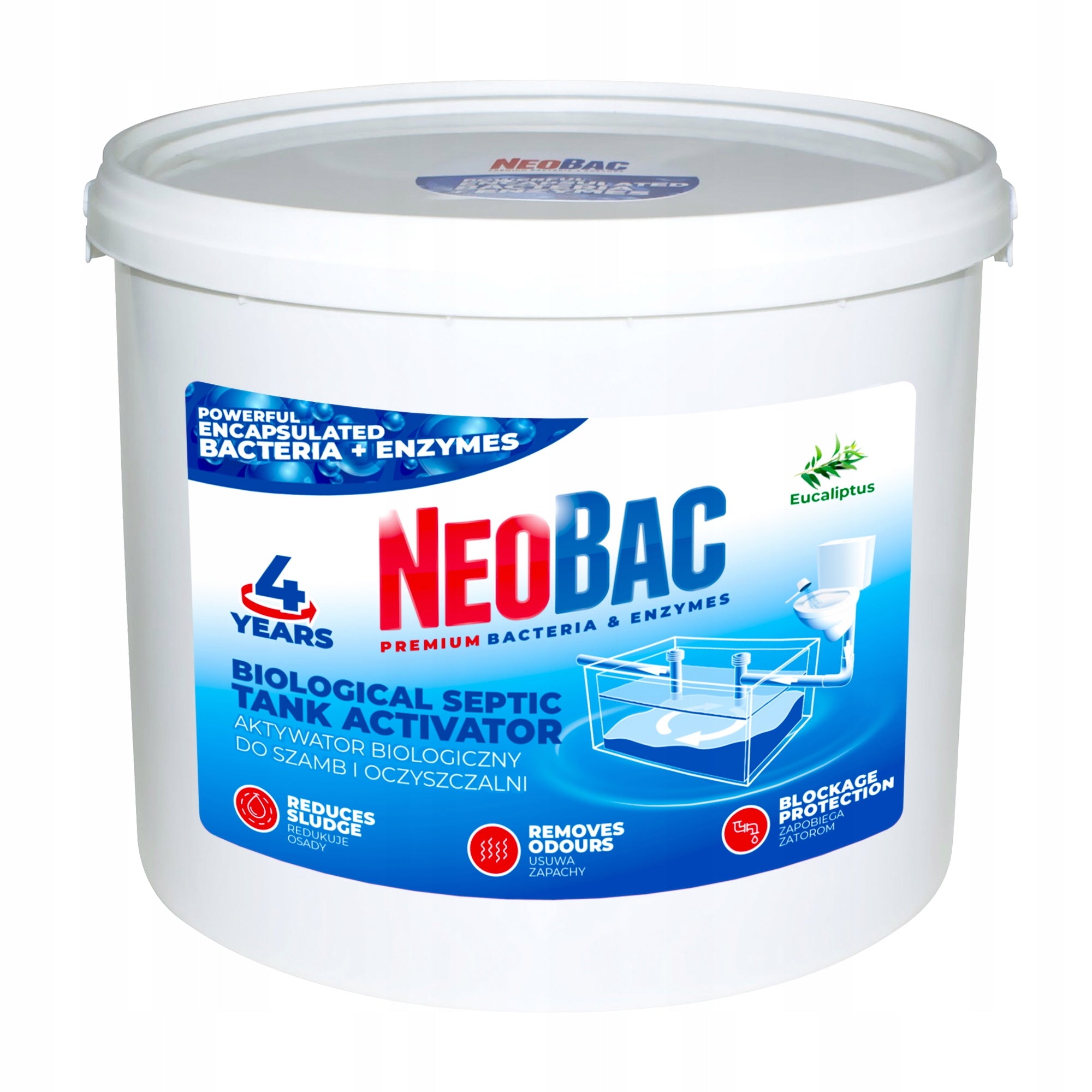 BACTERIA FOR SEPTIC TANK AND TREATMENT PLANT NEOBAC 5 kg ACTIVATOR TREATMENT PLANT ENZYMES