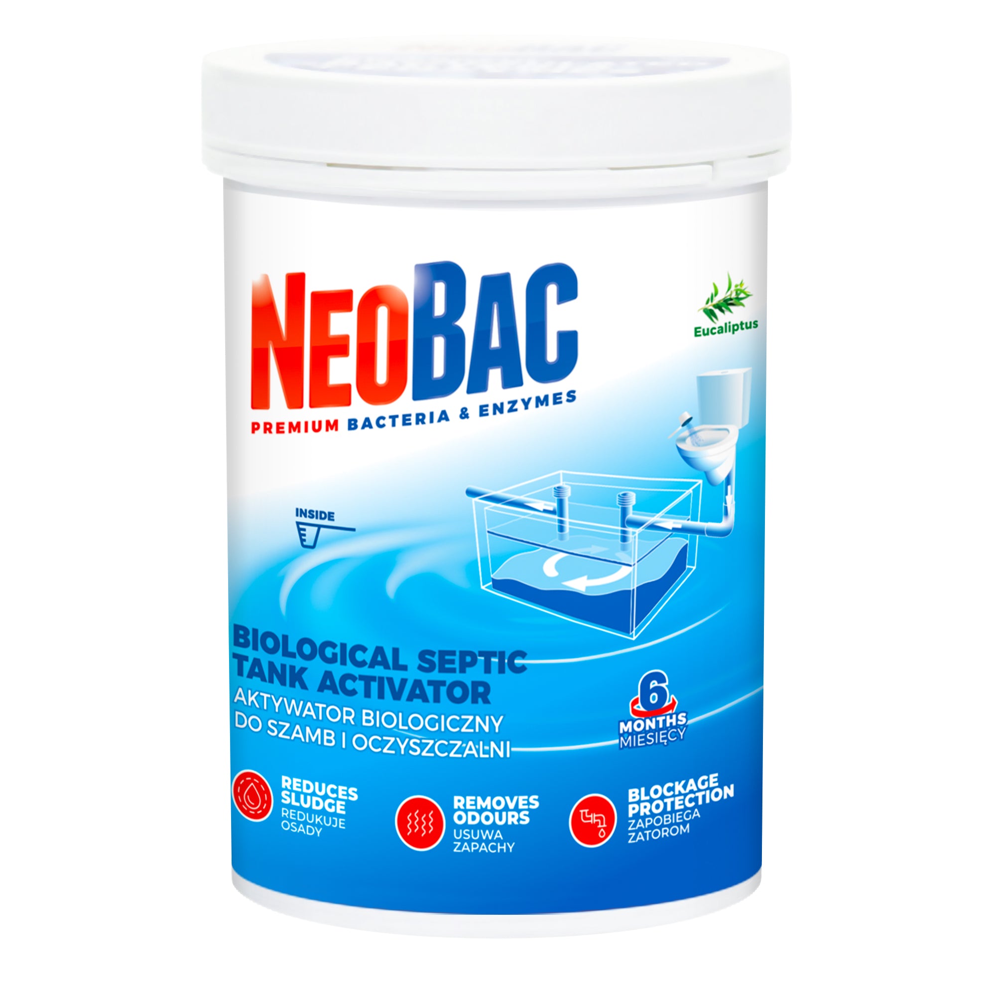 BACTERIA FOR SEPTIC TANK POWDER PREPARATION FOR TREATMENT PLANT NeoBac STRONG ACTIVATOR Packaging status original
