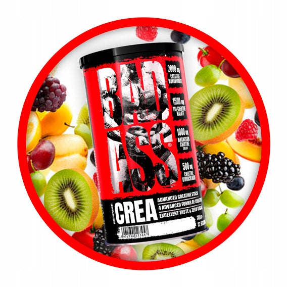 BAD ASS CREA 300g CREATNE STRONG CREATINE STACK CREATINE STRENGTH MUSCLE MASS Packaging status original