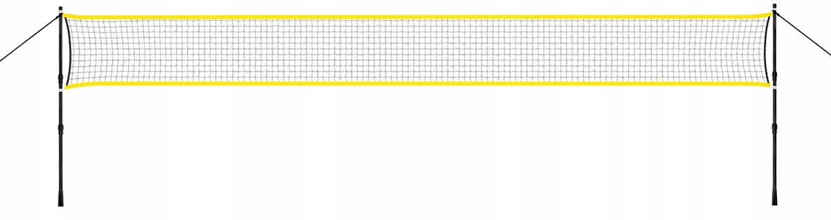 BADMINTON NET +POSTS ADJUSTABLE TELESCOPIC STEEL NILS 600 x 60cm Model NT310