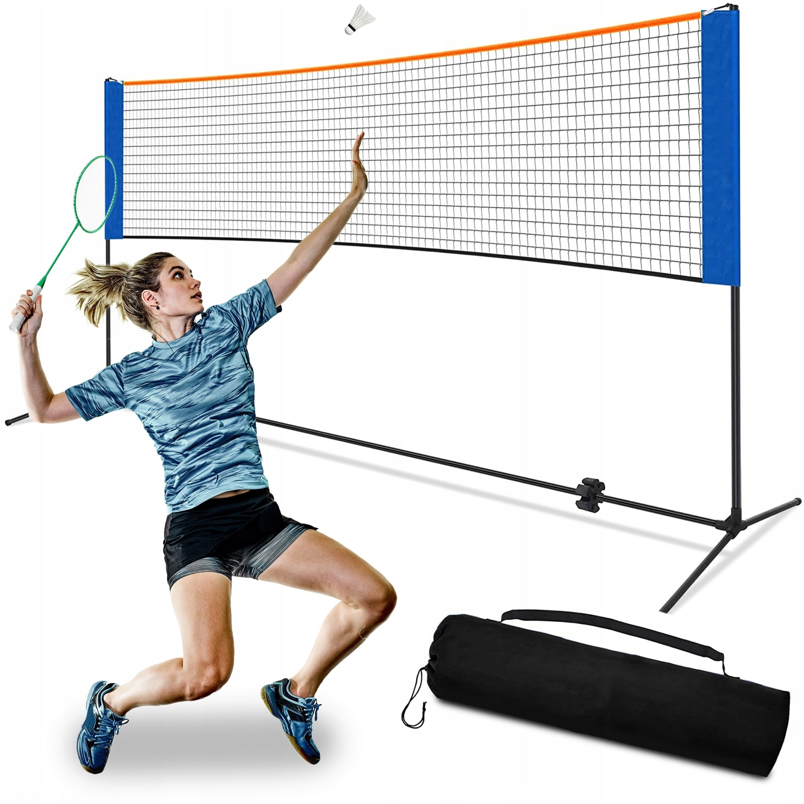 BADMINTON NET VOLLEYBALL TENNIS GAME PORTABLE ADJUSTABLE FRAME 3 m
