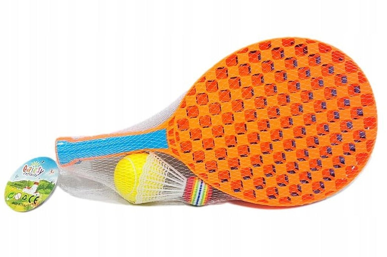BADMINTON SET 37 CM BEACH RACKETS PADDLES SHUTTLECOCK + BALL Kind racket set with shuttlecock