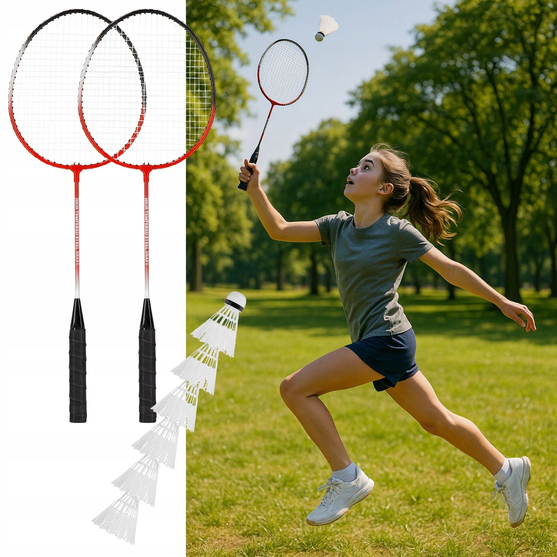 BADMINTON SET 9in1 RACKET PALETTES DARTS BADMINTON COVER Manufacturer code KG0008