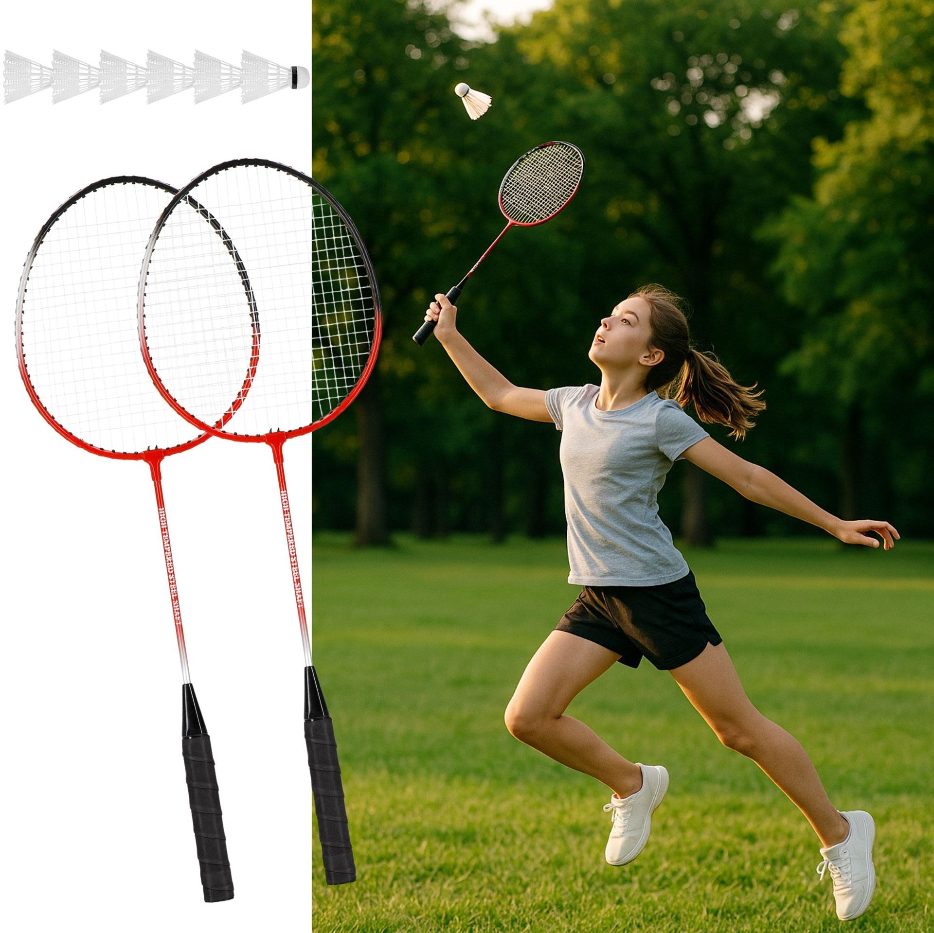 BADMINTON SET 9in1 RACKET PALETTES DARTS BADMINTON COVER Model DO BADMINTONA RAKIETKI LOTKI PIÓRKOWE 9w1
