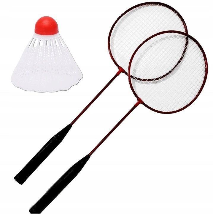 BADMINTON SET RACKET BADMINTON RACKETS 2 PADDLES + SHUTTLECOCK Packaging status original