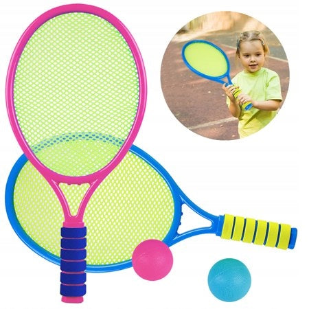 BADMINTON TENNIS SET RACKETS SHUTTLECOCK BEACH BALL FOR KIDS Manufacturer code 109107
