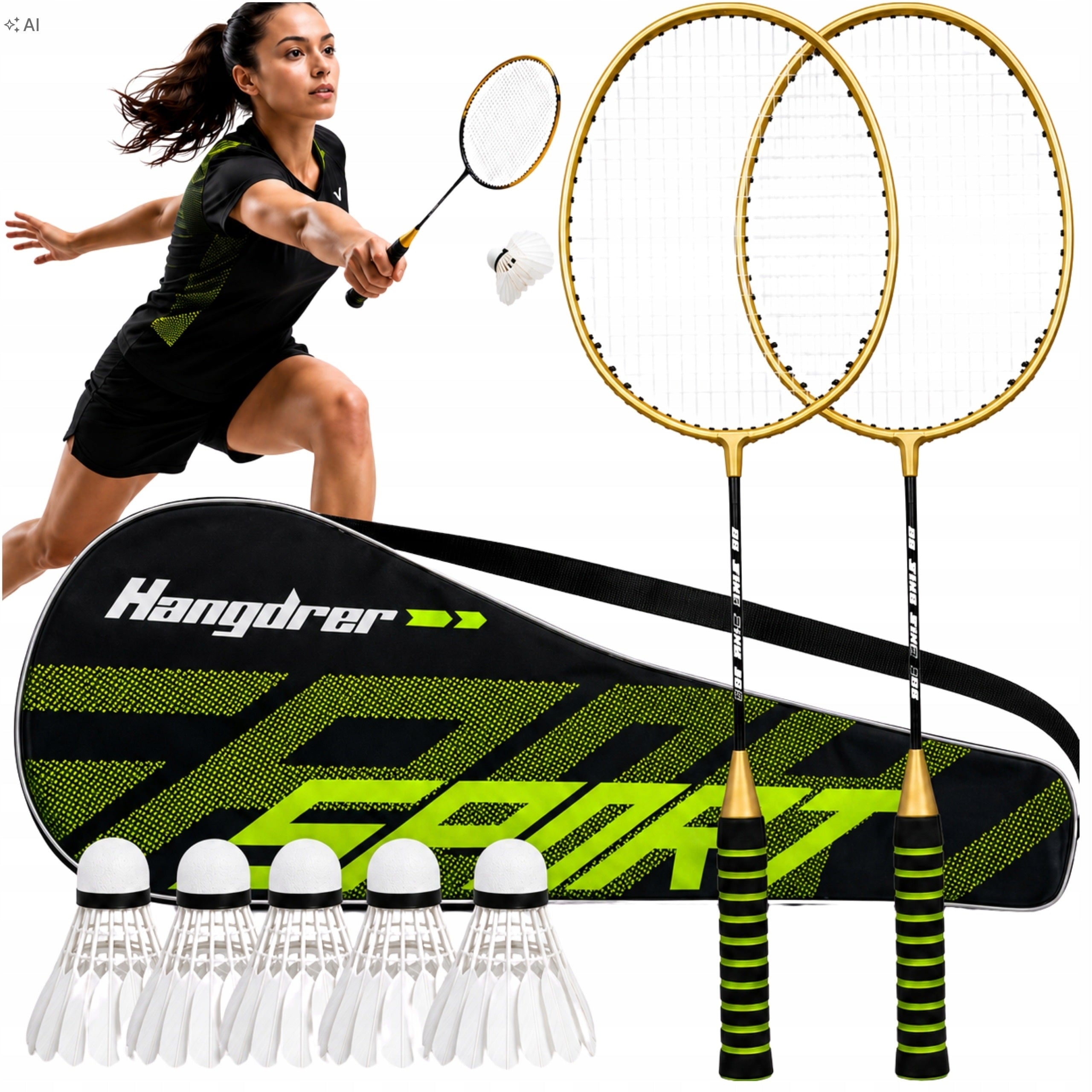 BAFMINTON RACKET PALETTES SET 8in1 DARTS BADMINTON COVER