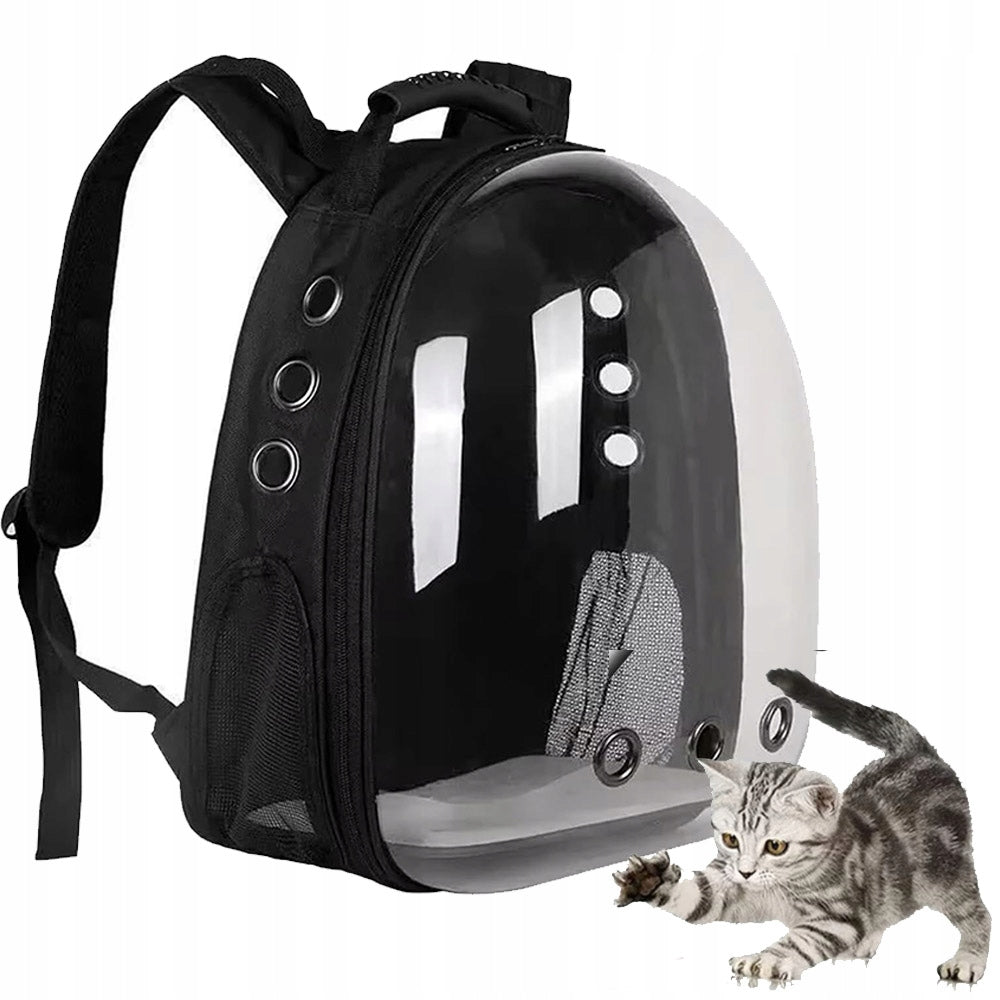 BAG BACKPACK FOR TRANSPORTING A DOG CAT REINFORCED BASE LARGE SPACE