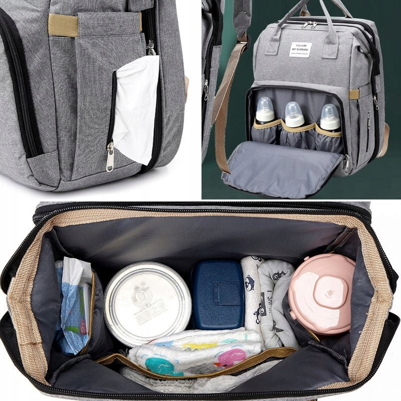 BAG BACKPACK ORGANIZER CHANGING TABLE FOR MOM FOR STROLLER 3IN1 NAVY HIT Brand no brand