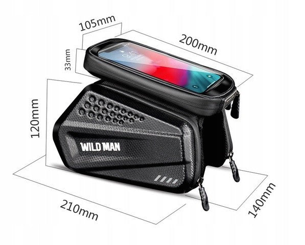 BAG BICYCLE POUCH CASE PHONE HOLDER KEYS FOR WATERPROOF FRAME Dominant material polycarbonate