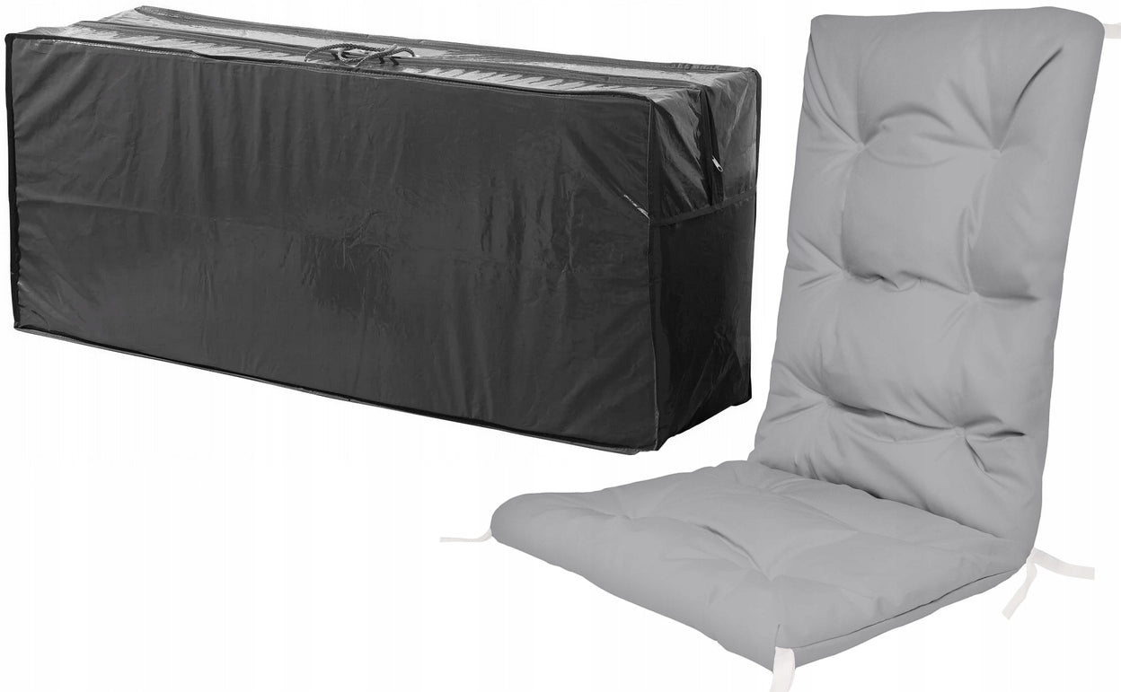 BAG Cushion cover for garden chairs GRAPHITE wym.125x32x50 cm