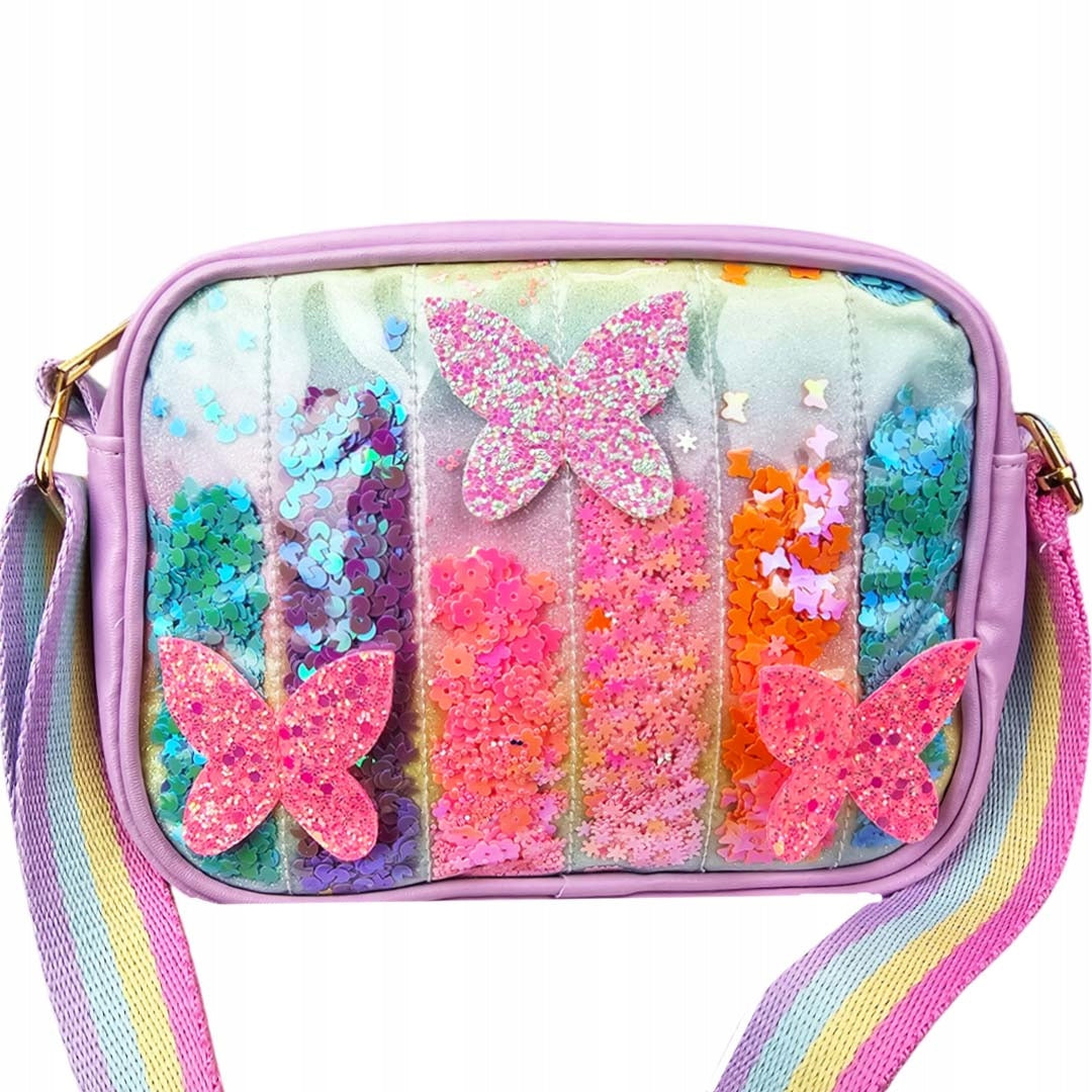 BAG FOR GIRLS PARTICLES BUTTERFLIES PURPLE
