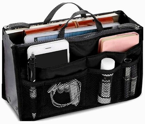 BAG ORGANIZER NYLON ELEGANT FOR TRAVEL 10 COMPARTMENTS FOR HOME