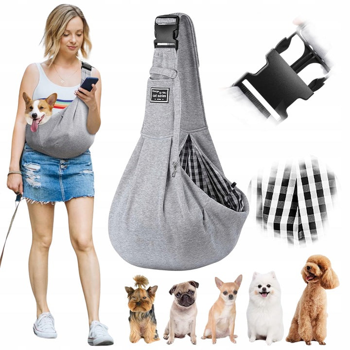 BAG SHOULDER NET FOR CARRYING DOG ANIMALS TRANSPORTER BACKPACK CARRIER
