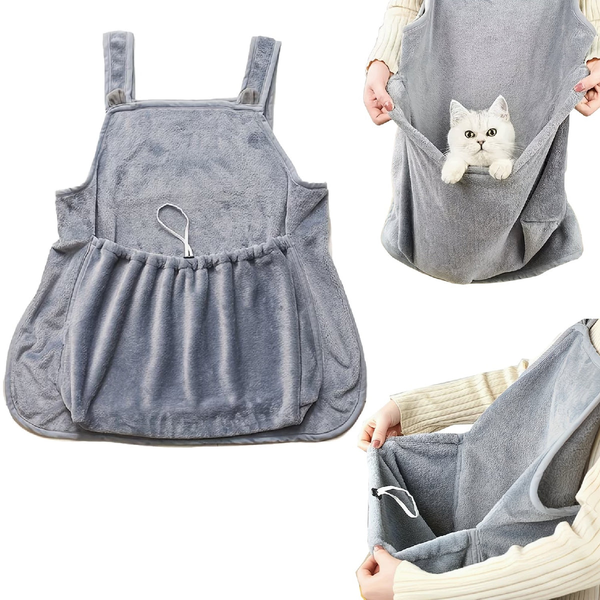 BAG TRANSPORTER CAT CARRIER KANGAROO BLANKET SOFT CLOSED