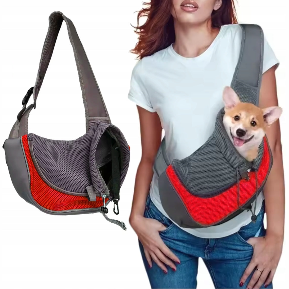 BAG TRANSPORTER RABBIT CAT DOG CARRIER SHOULDER ROZ M UP TO 6 KG