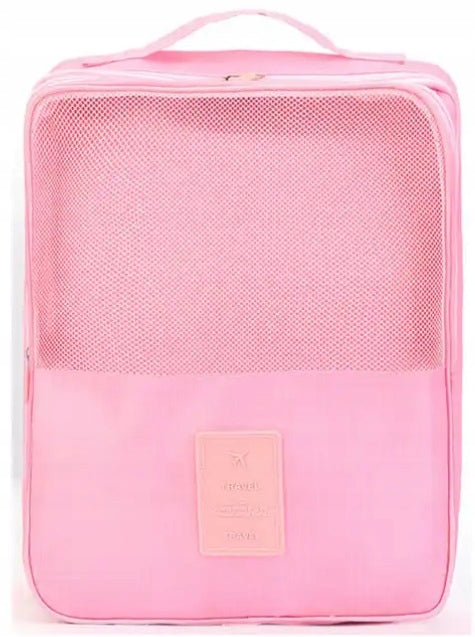 BAG TRAVEL ORGANIZER FOR SHOES pink Color red