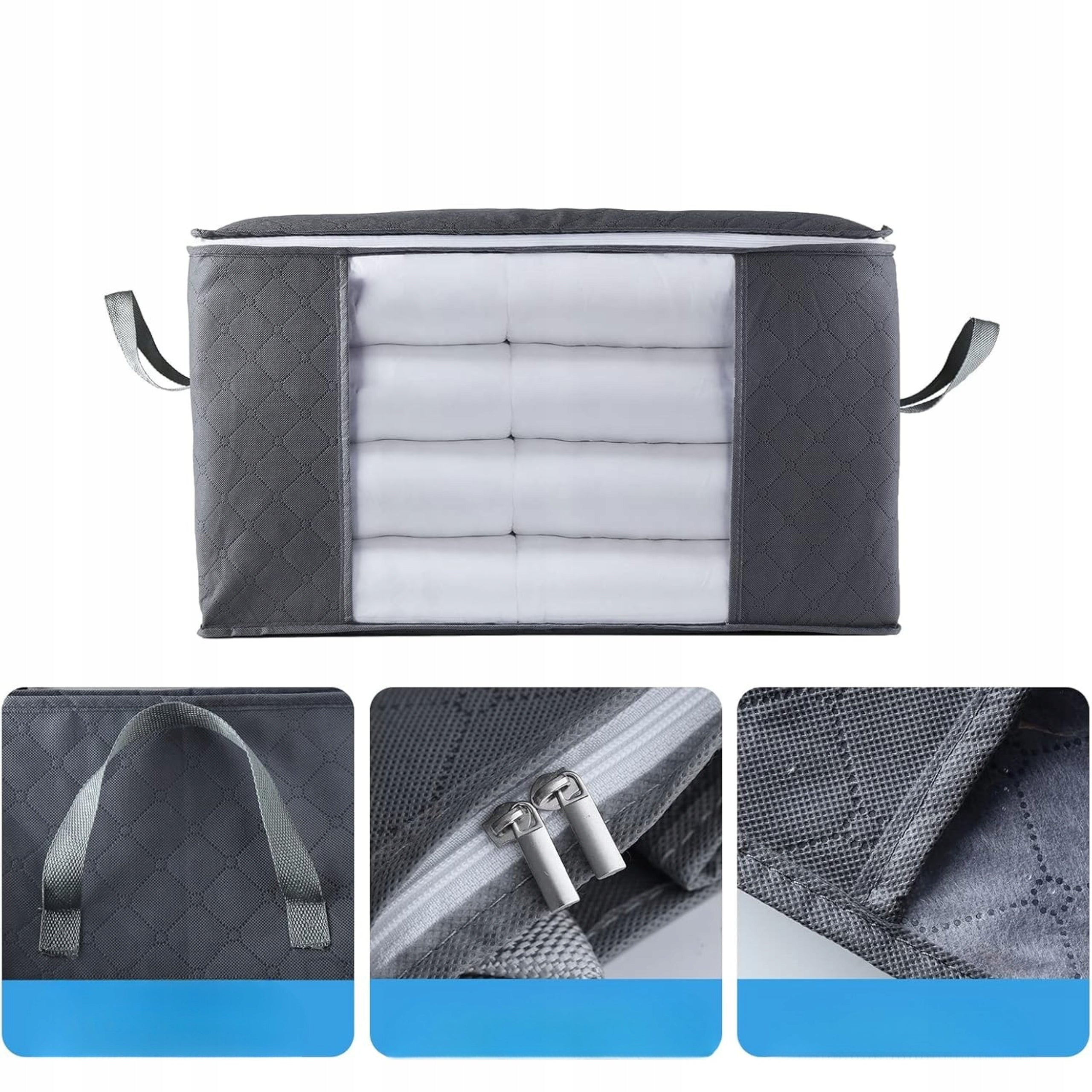 BAG WARDROBE ORGANIZER Withosent for clothes Container 90 L 5 pcs Grey Manufacturer code SND-5
