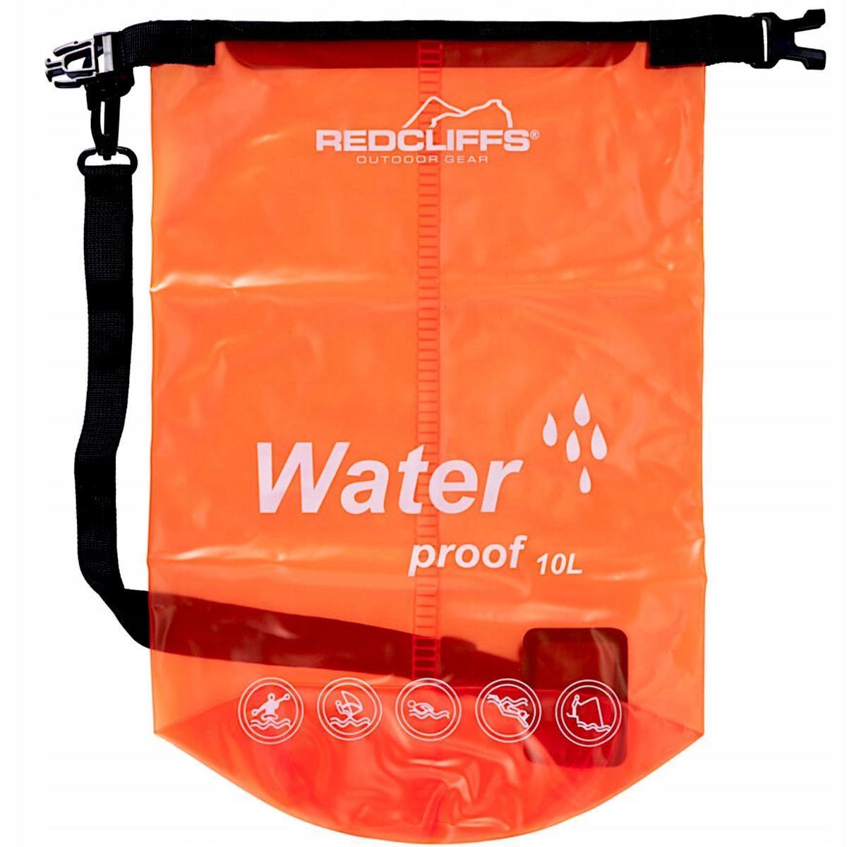 BAG waterproof WATERPROOF BAG 10 l - orange - RedCliffs