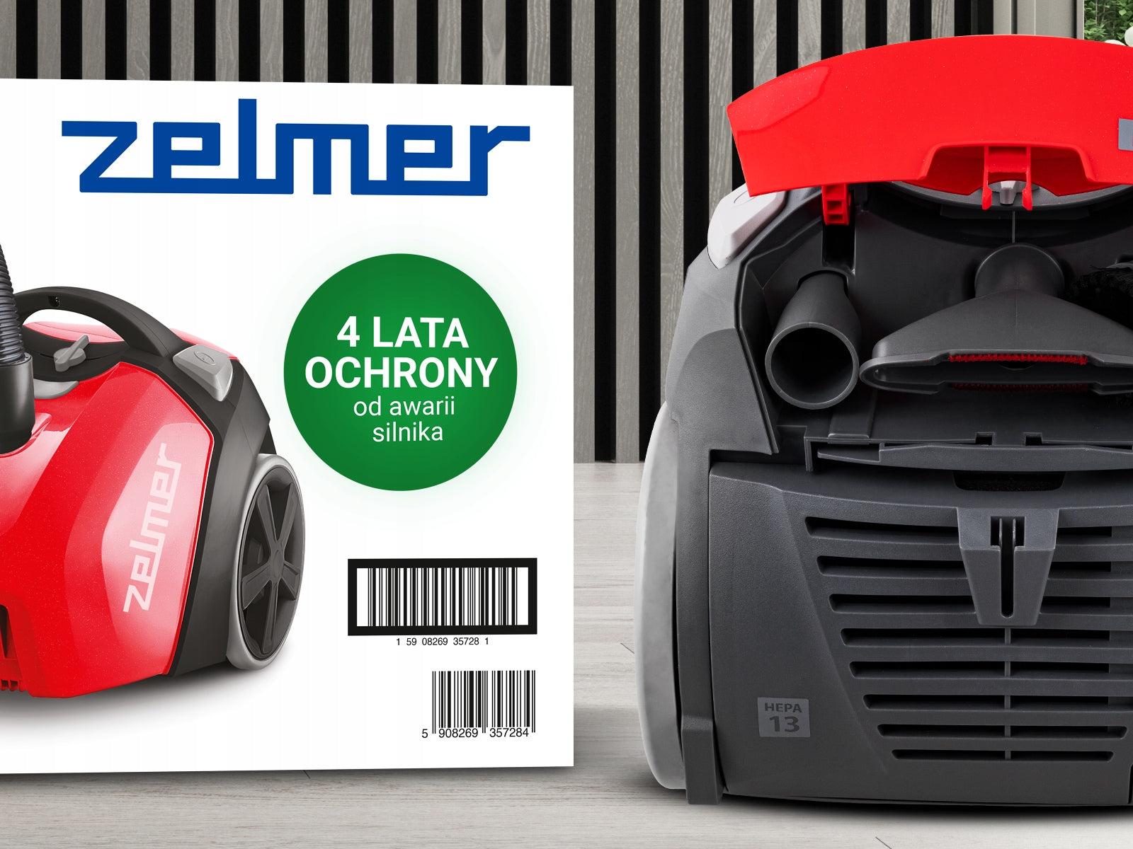 BAGGED VACUUM CLEANER ZELMER ANTEK TRADITIONAL WITH HEPA FILTER + ECO 900W TIPS Brand Zelmer