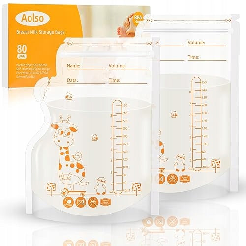 BAGS BREAST MILK 250ML FREEZING CONTAINERS 80 PCS FOR HOME GIFT