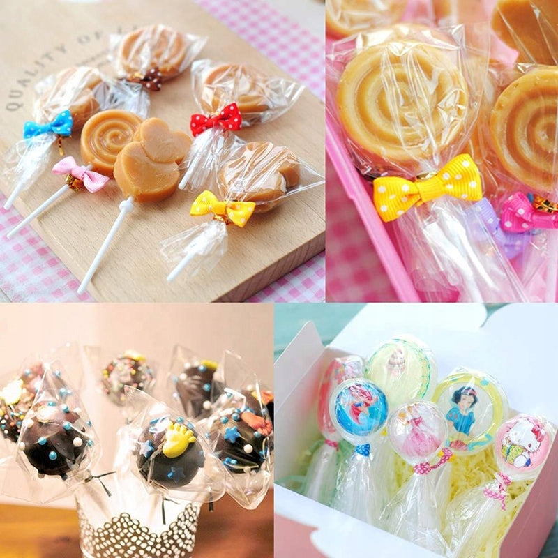 BAGS CELLOPHANE FOIL PACKAGING FOR GIFTS 20x30 100 pcs Length 30 cm
