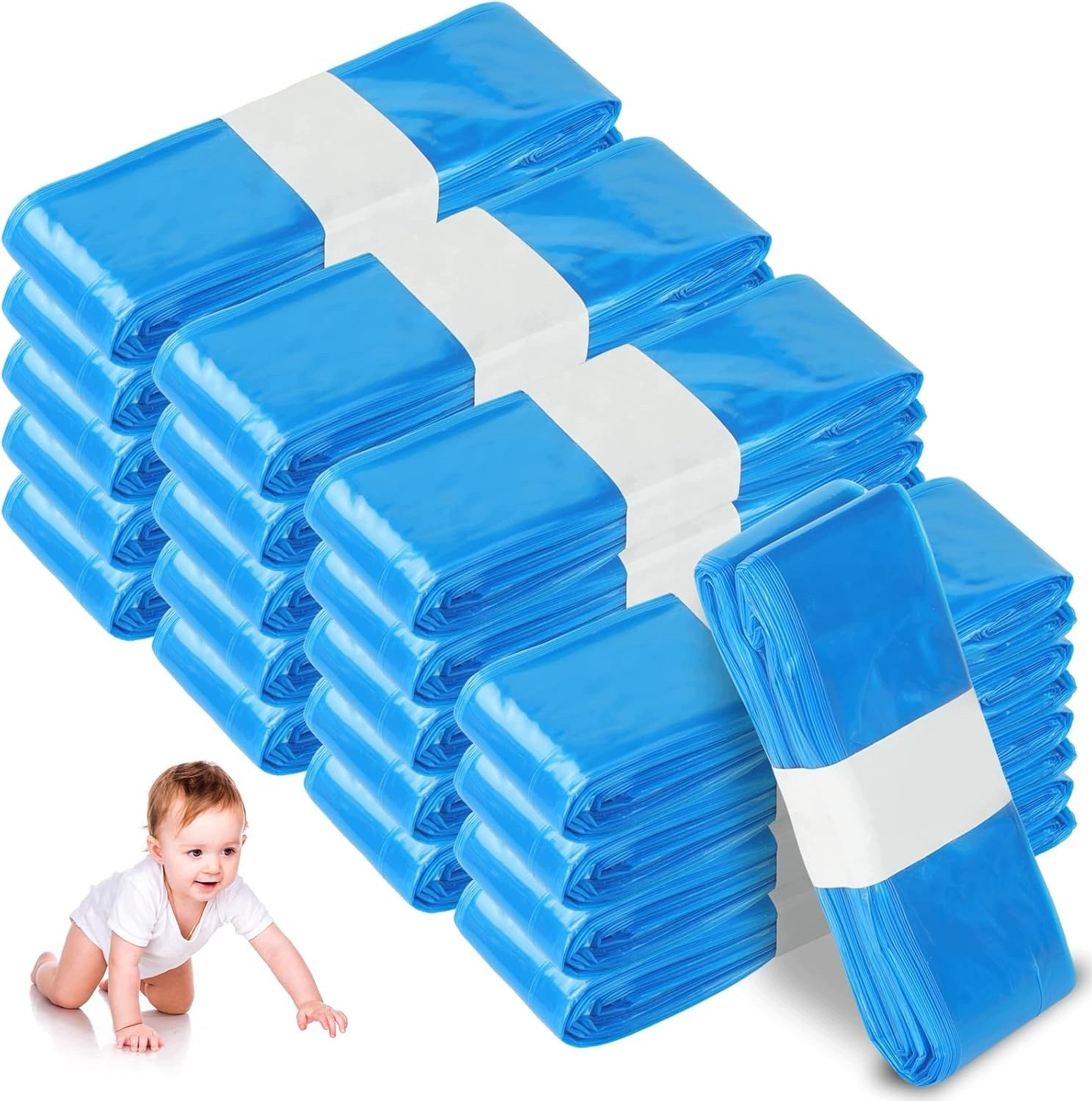 BAGS REFILLS FOR DIAPER BASKET REPLACEMENT UNSCENTED 20 pcs