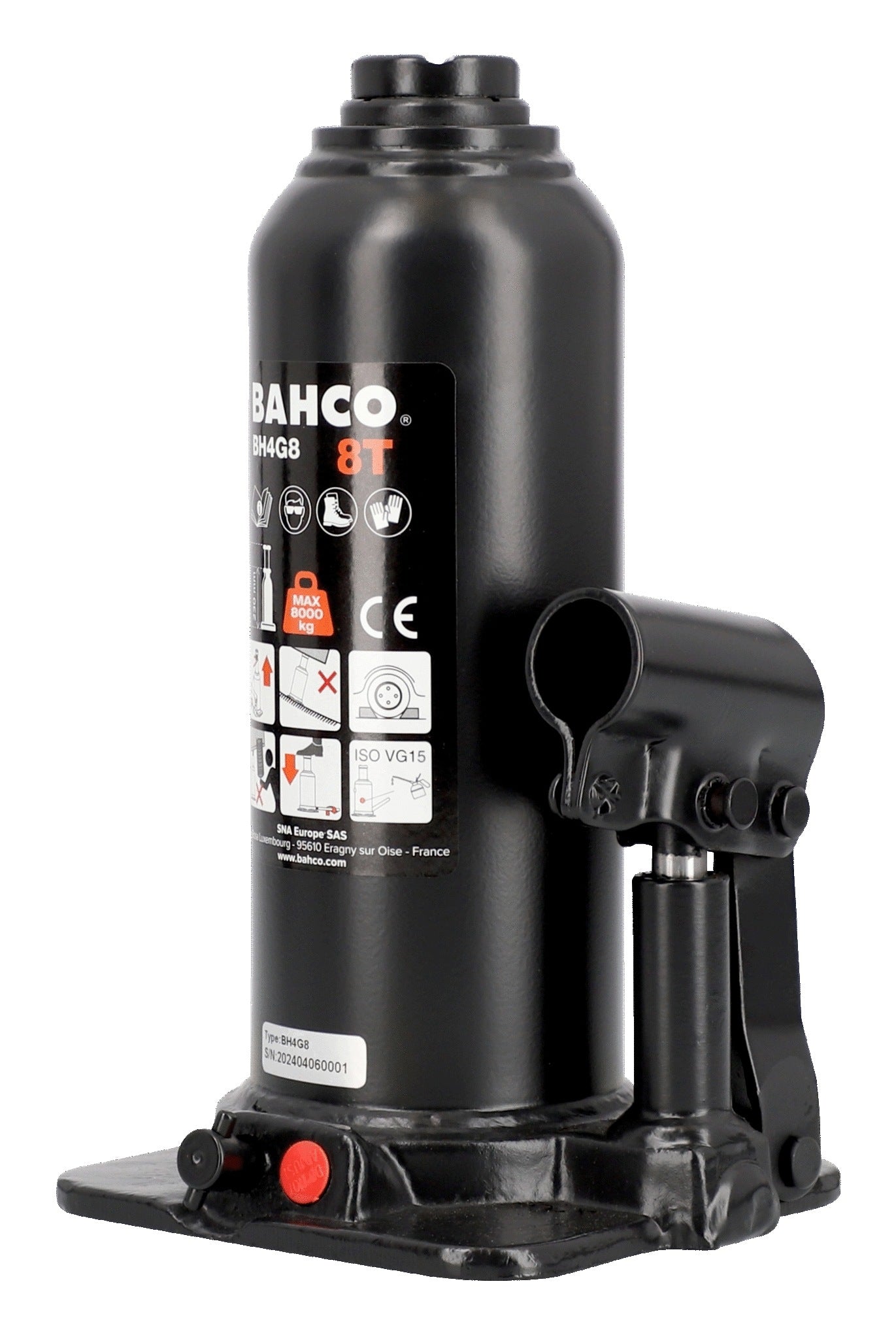 BAHCO BH4G8 BOTTLE LIFT 8 tons, height range 230-460 mm