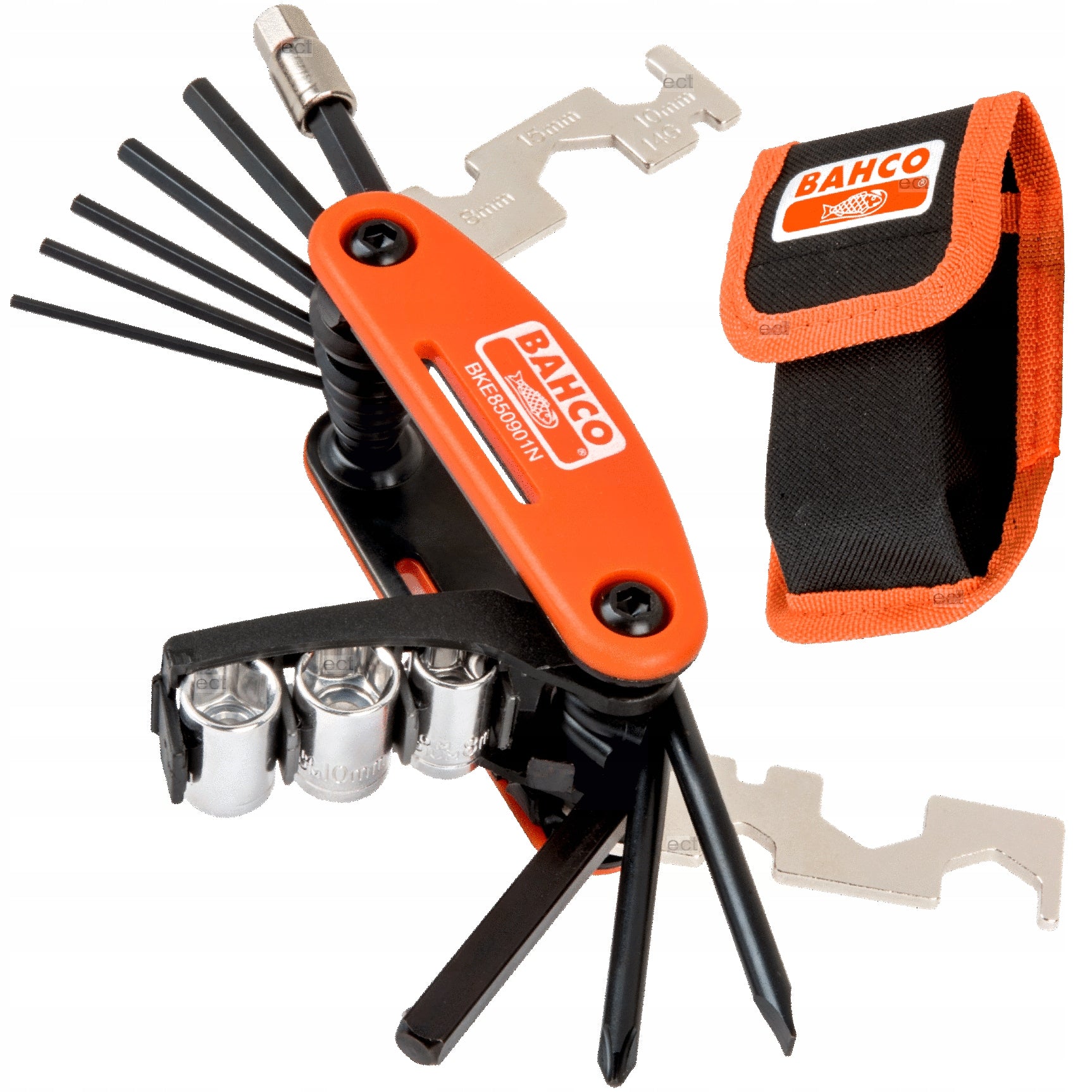 BAHCO BKE850901N BICYCLE KEYS 17 TOOLS
