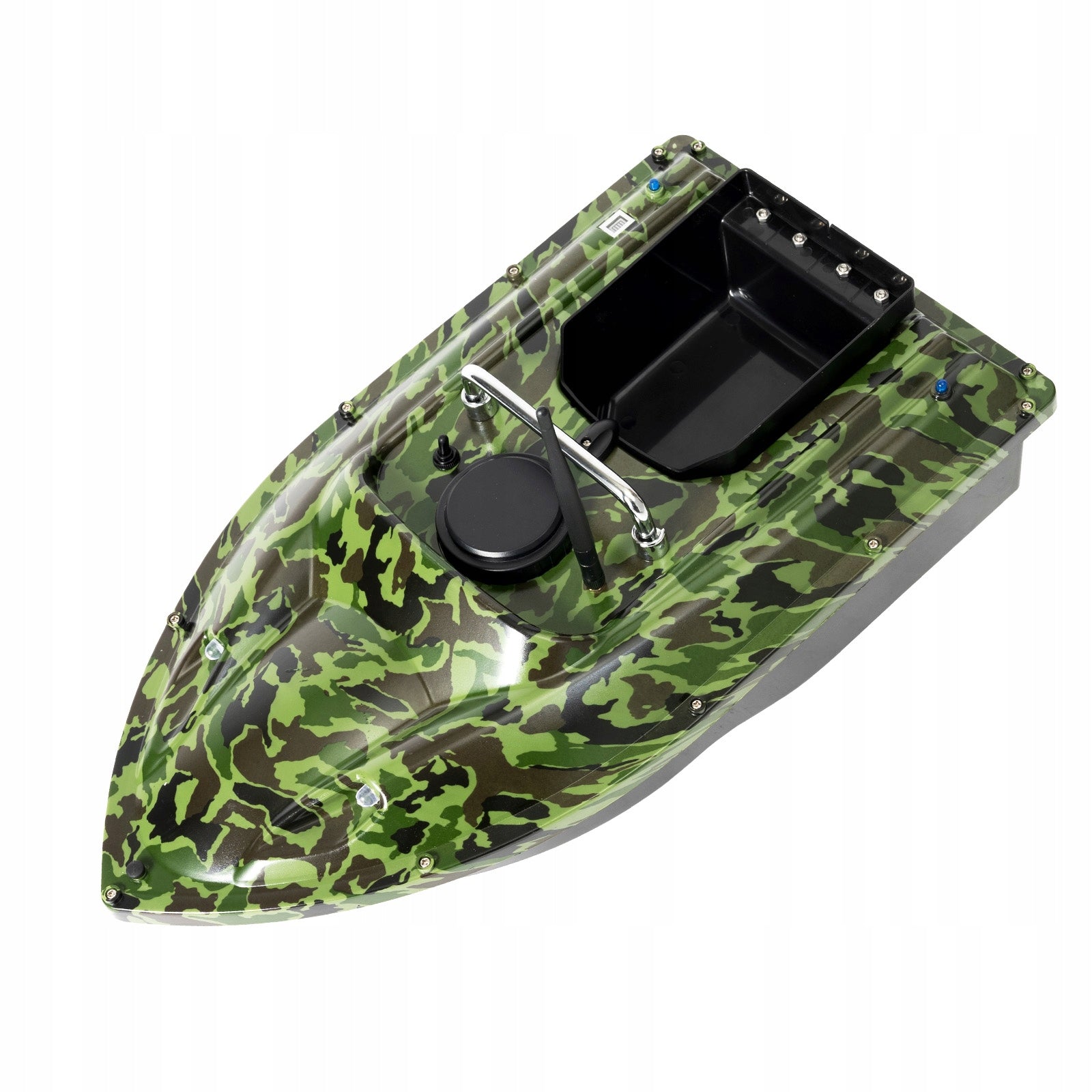 BAIT BOAT 500M WITH LED NAVIGATION LIGHTS/REMOTE CONTROLLED FEED BOAT Packaging status original