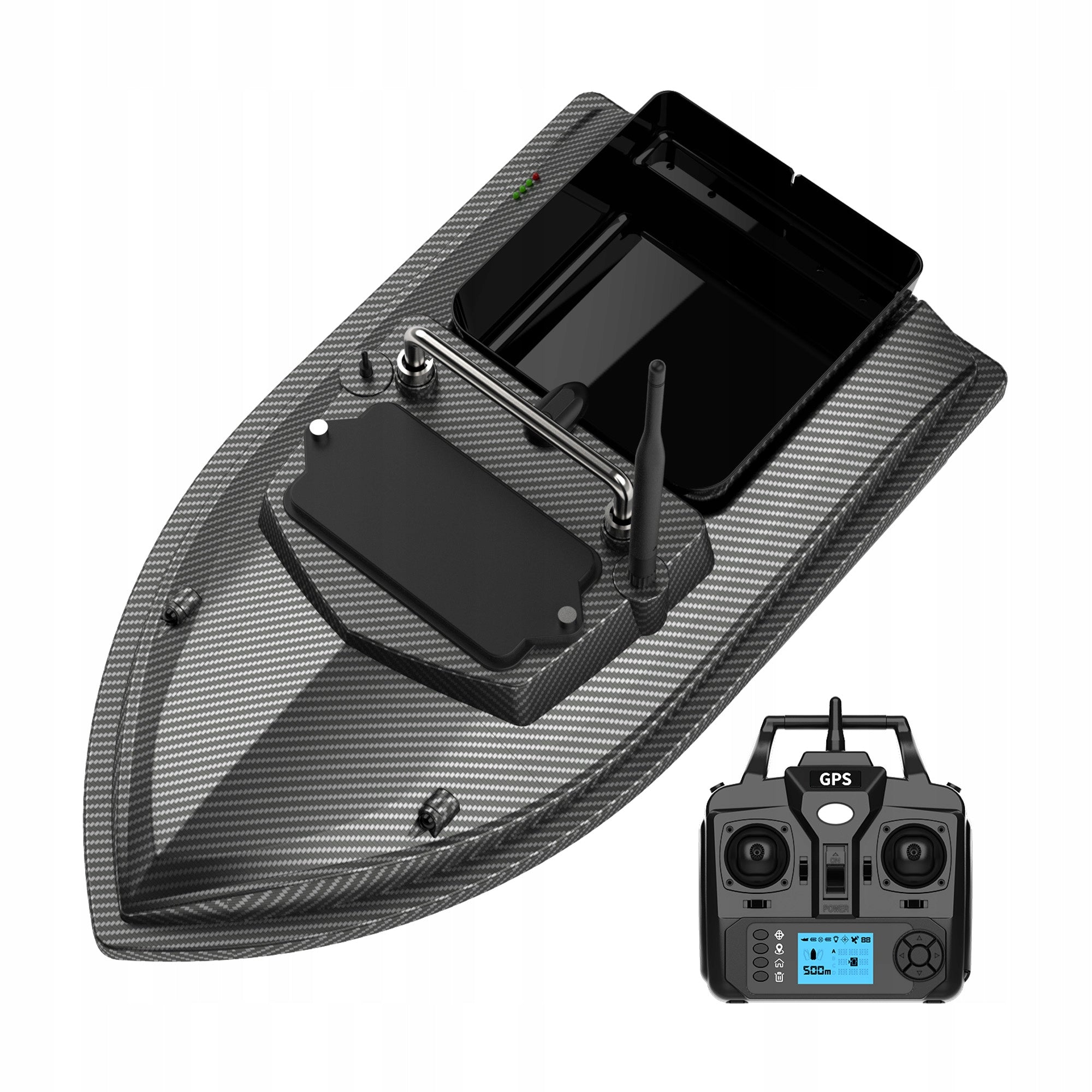 BAIT BOAT FLYTEC V060 GPS Carbon Fiber 12000mAh LED EAN (GTIN) 5907085524122