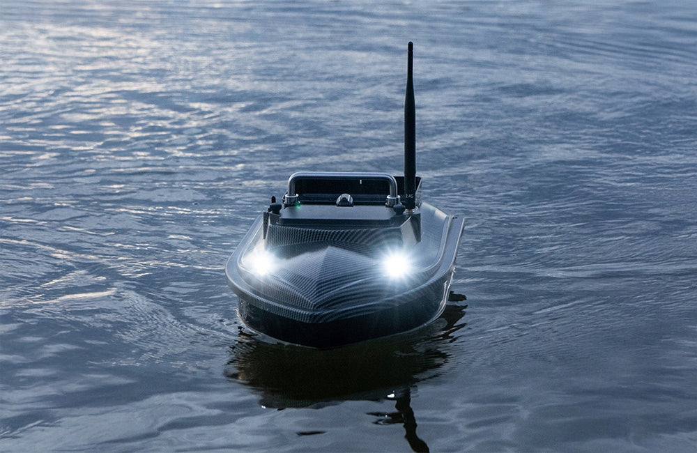 BAIT BOAT FLYTEC V060 GPS Carbon Fiber 12000mAh LED Weight 1849 g