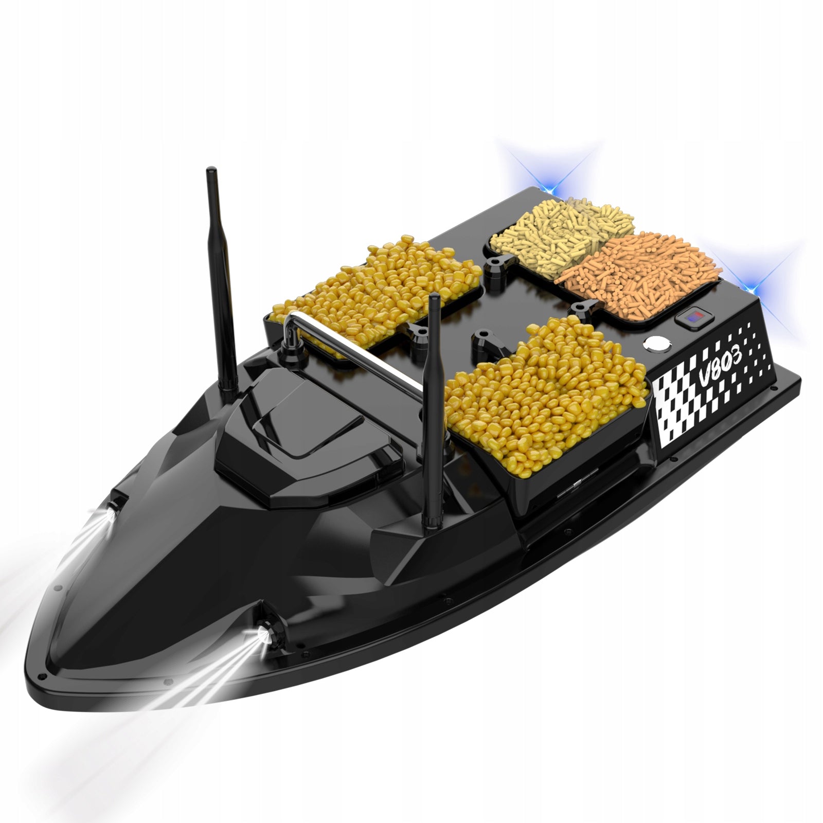 BAIT BOAT FLYTEC V803 GPS 2X AKU 18000mAh AUTOMATIC RETURN Packaging status original