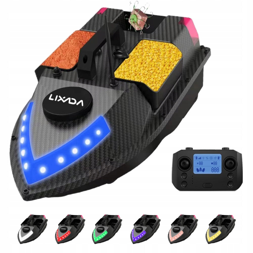 BAIT BOAT LIXADA D20 CARBON 600M GPS ECHO SOUNDER 2XACCUMULATOR 12000mah Manufacturer code 770913332887