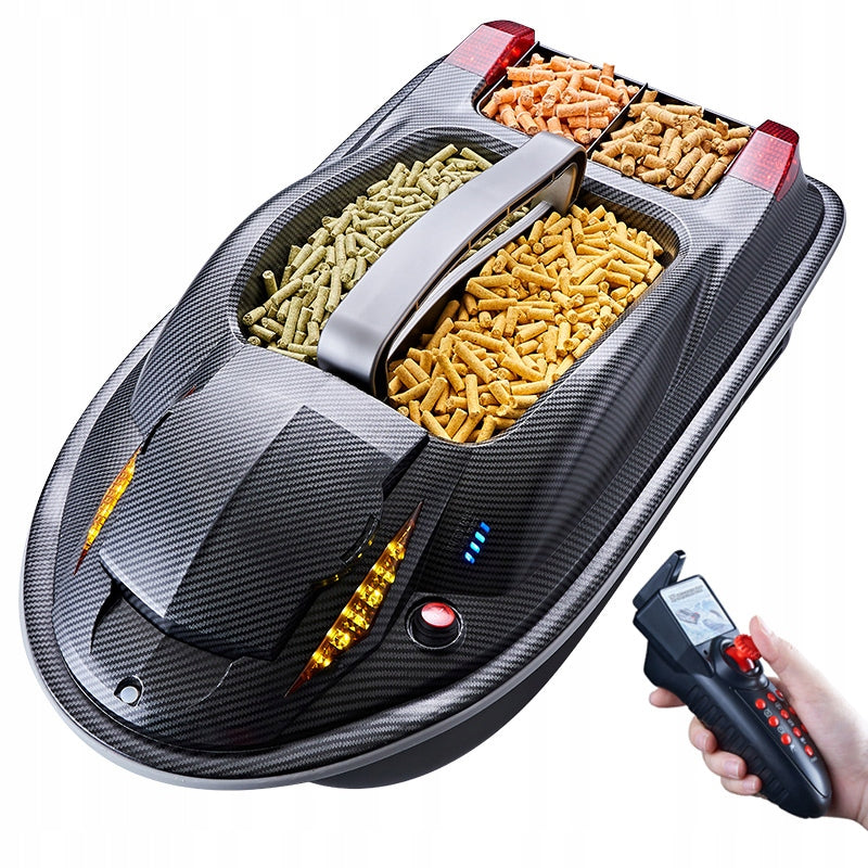 BAIT BOAT REMOTE CONTROLLED FISHING BOAT LARGE 3,5KG 3 CHAMBERS WITH GPS Manufacturer code HJ817