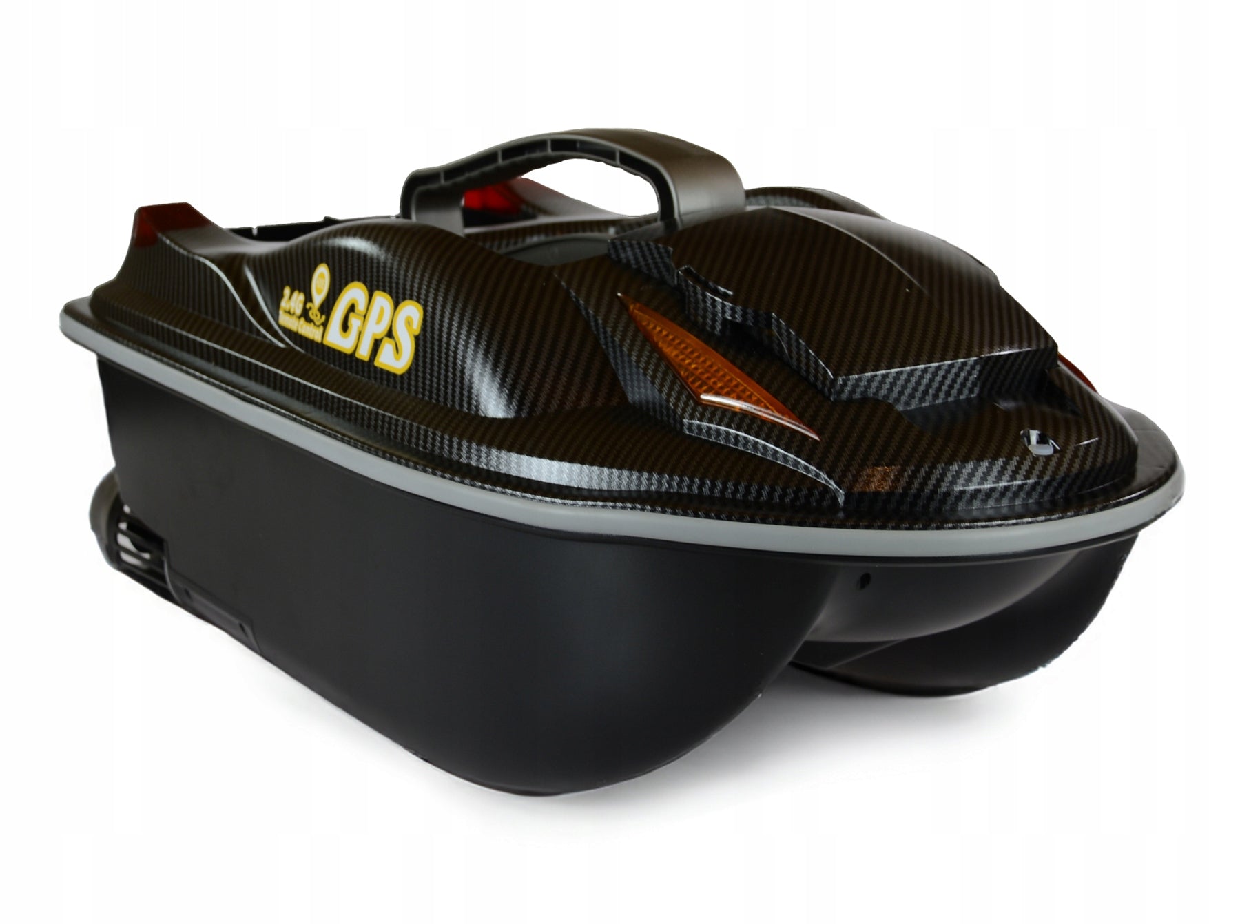 BAIT BOAT REMOTE CONTROLLED FISHING BOAT LARGE 3,5KG 3 CHAMBERS WITH GPS Packaging status original