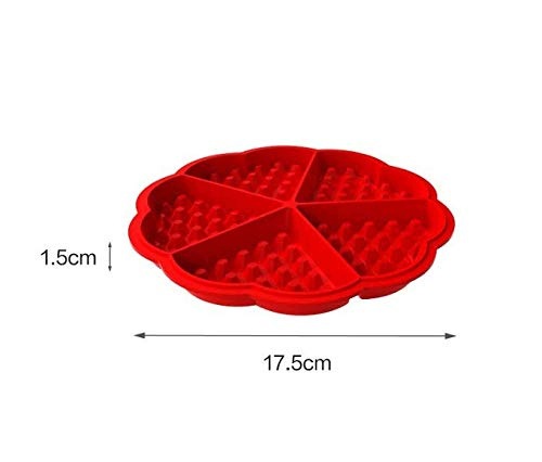 BAKING MOLDS SILICONE WAFER COOKIES 4 PIECES RED Silicone Manufacturer code Bez marki