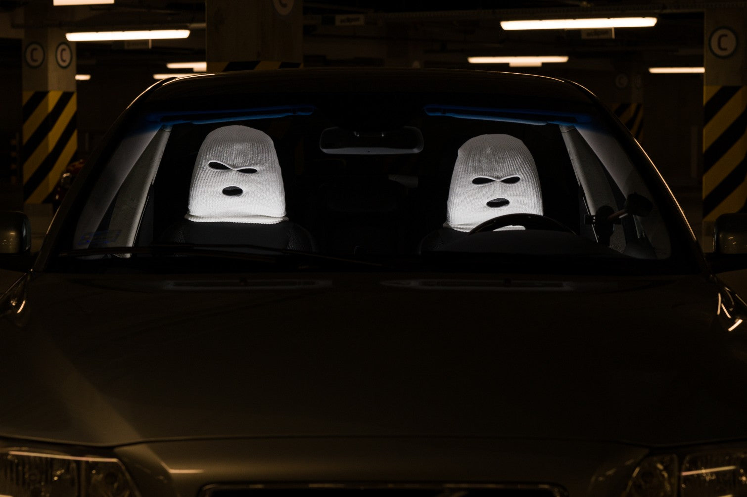 BALACLAVAS FOR CAR HEADRESTS 2PCS GIFT FOR DRIVER HIS COVERS Manufacturer no brand