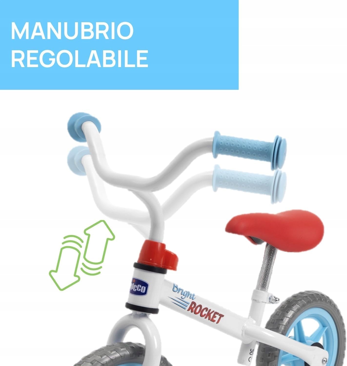 BALANCE BIKE CHICCO GREEN ROCKET RIDE-ON White Model 00001716050000