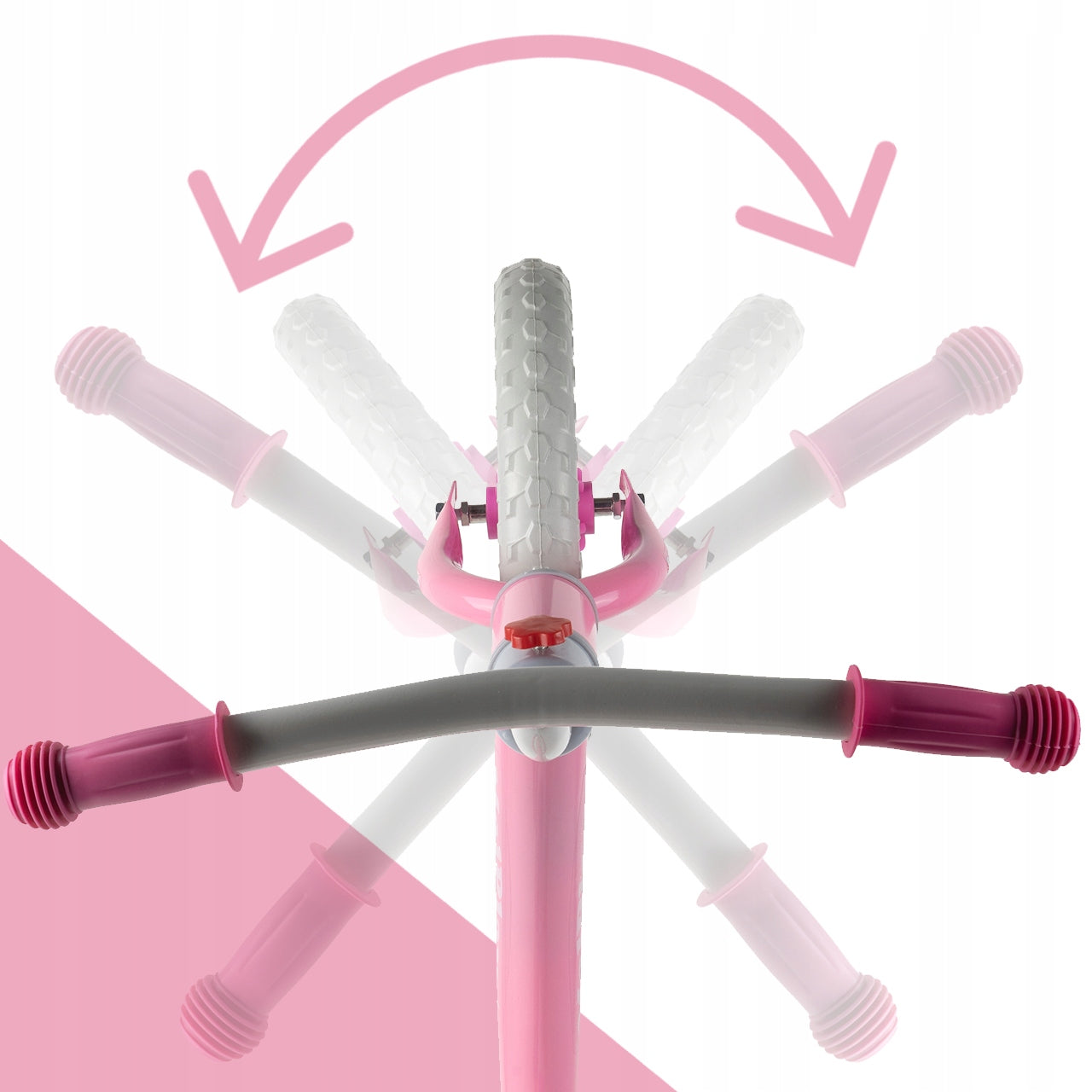 BALANCE BIKE CHILDREN'S BIKE FOR CHILDREN LIGHTWEIGHT FOAM WHEELS EVA 12" Color white pink