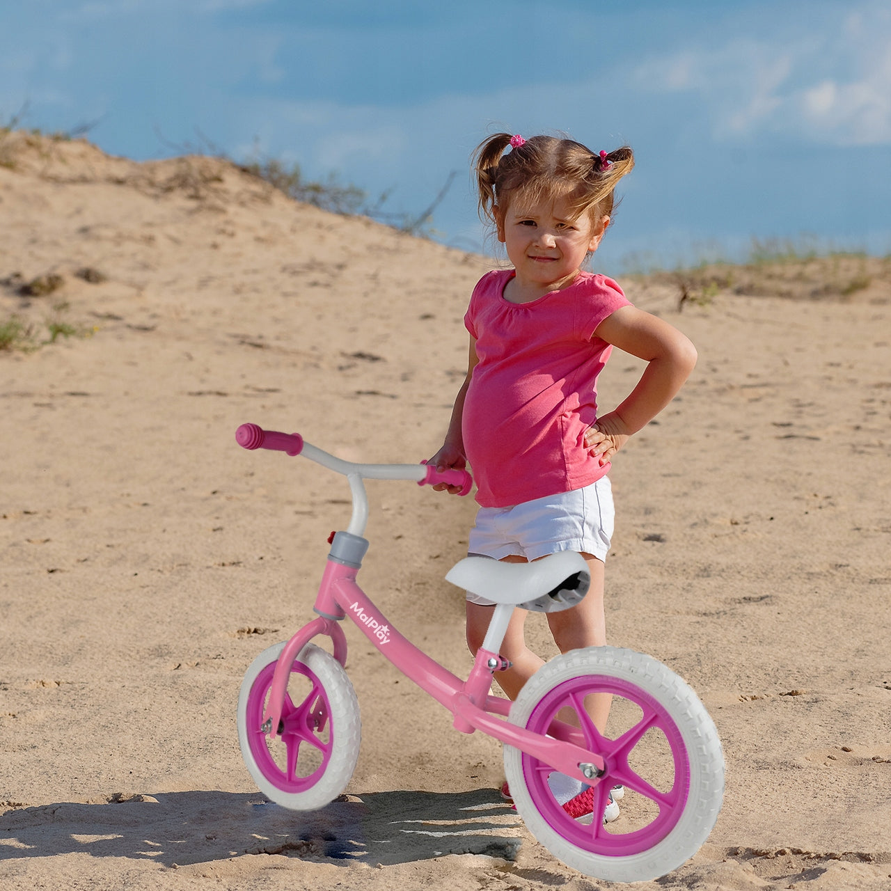 BALANCE BIKE CHILDREN'S BIKE FOR CHILDREN LIGHTWEIGHT FOAM WHEELS EVA 12" Height 80–108 cm