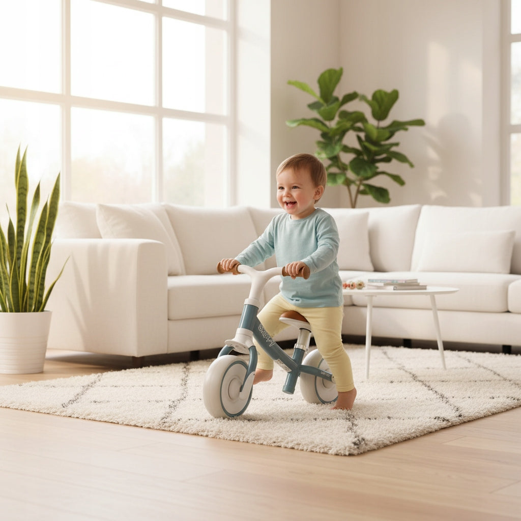 BALANCE BIKE CHILDREN'S BIKE blue LIGHTWEIGHT ADJUSTABLE EVA WHEELS gift Manufacturer code 5907090700399
